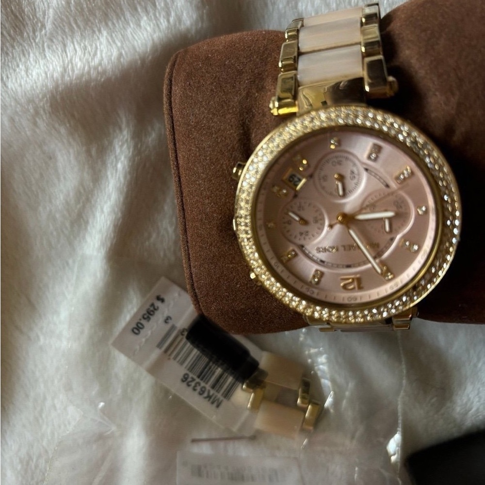 Michael Kors Gold and Pink Women's Watch